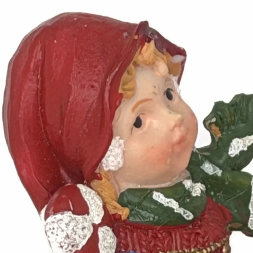Ceramic Figurines with Teddy Bears Plaid Pants